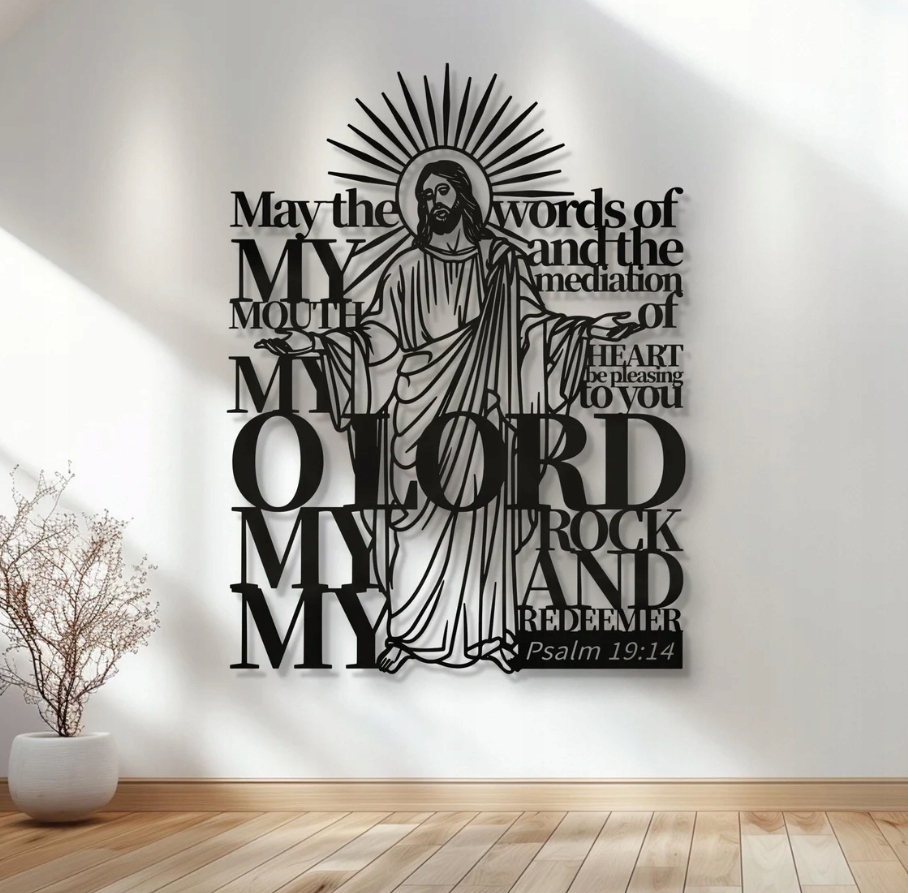 DEKORACJA ścienna Obraz wzór WERSET Z BIBLII - obrazek 2