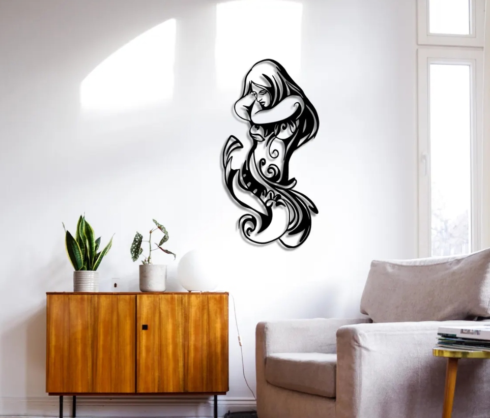 DEKORACJA ścienna Obraz wzór syrena - obrazek 2