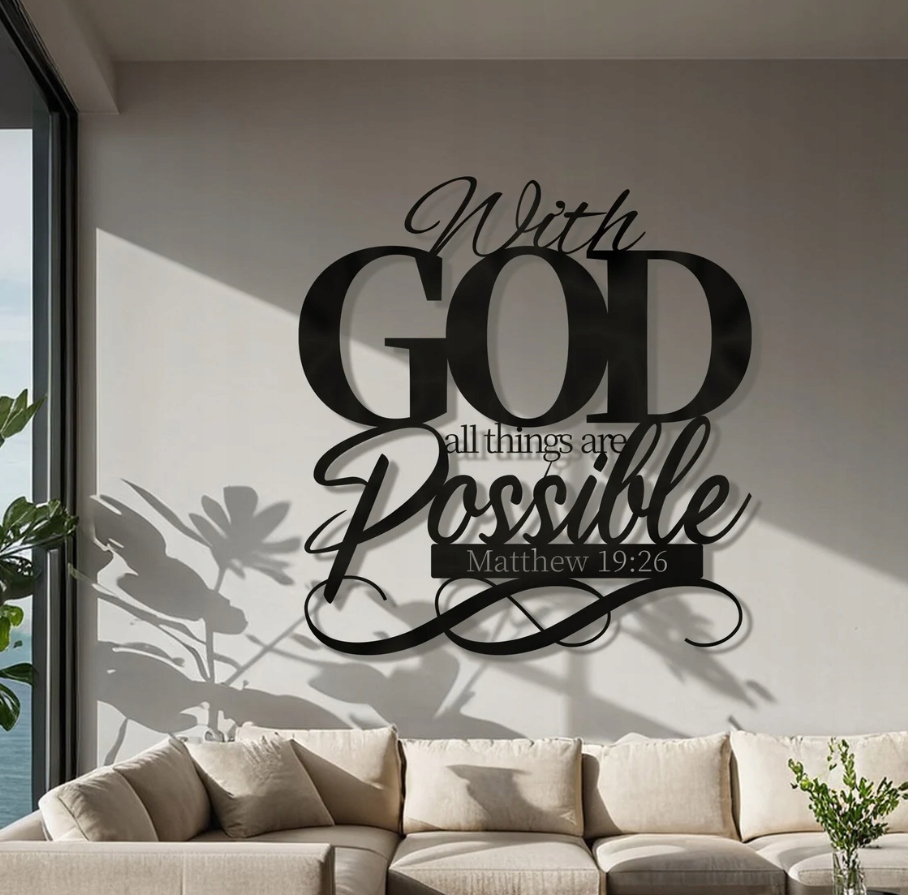 DEKORACJA ścienna Obraz wzór WERSET Z BIBLII - obrazek 3