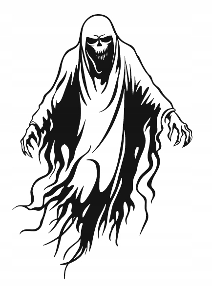 DEKORACJA ścienna Obraz wzór SZKIELET HALLOWEEN