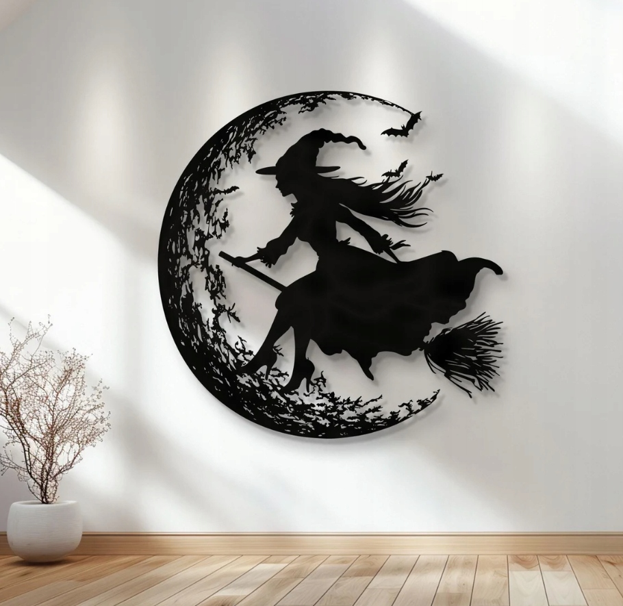 DEKORACJA ścienna Obraz wzór WIEDŹMA HALLOWEEN - obrazek 3