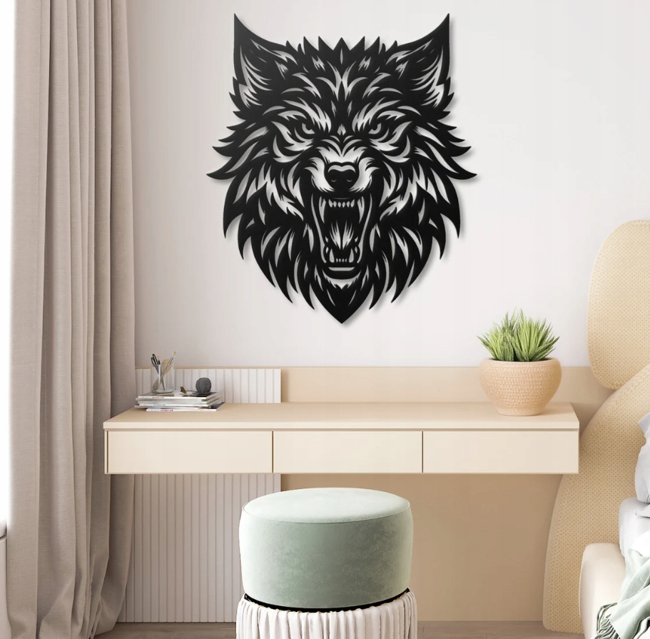 DEKORACJA ścienna Obraz wzór WILK - obrazek 2