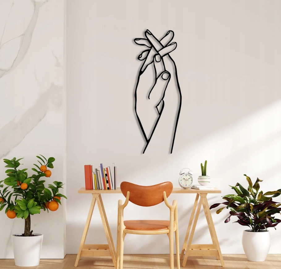 DEKORACJA ścienna Obraz wzór TRZYMAJĄCE SIĘ DŁONIE - obrazek 2