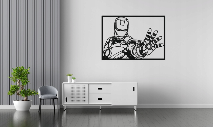 IRONMAN PANEL ŚCIENNY NAKLEJKA OBRAZ - obrazek 3