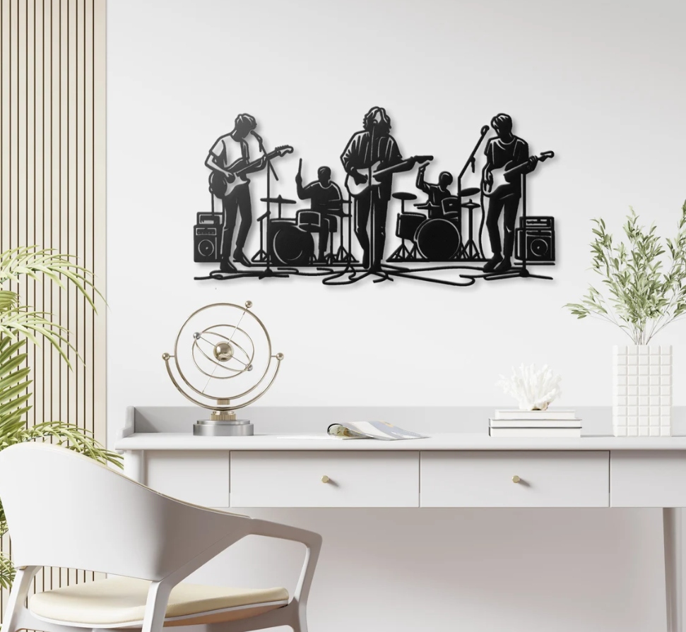 DEKORACJA ścienna Obraz wzór ZESPÓŁ ROCKOWY - obrazek 2