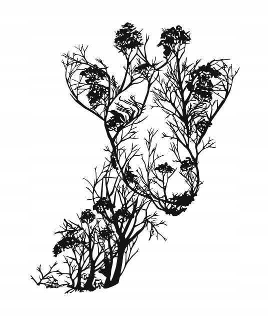 DEKORACJA ścienna Obraz wzór ŻYRAFA