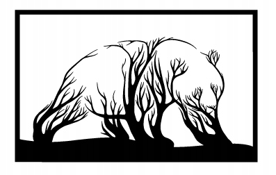 PANDA PANEL ŚCIENNY NAKLEJKA OBRAZ