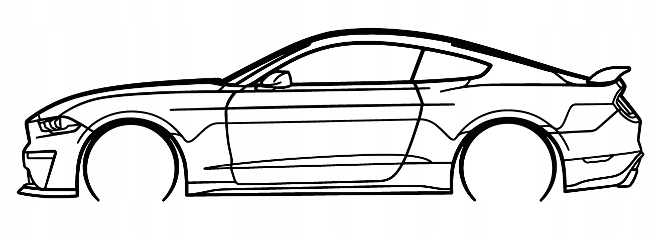 DEKORACJA ścienna Obraz samochód Mustang GT S550